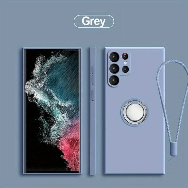 Electronic Accessories Set With Silicone Mobile Phone + Magnetic Bracket + Hand Strap + Tempered Film