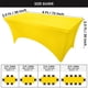 thumbnail image 2 of Mantel Utopia Kitchen Spandex, paquete de 2 unidades [amarillo, 180 x 75 x 75 cm], 2 of 9