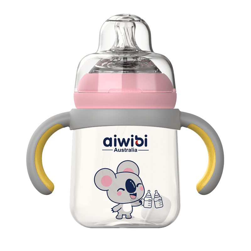Aiwibi - Mamaderas Antigases Para Bebés 240 Ml Rosados