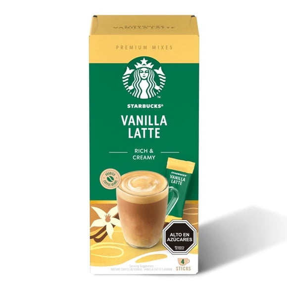 Café Instantáneo Vainilla Latte Caja 4 un, 86 g