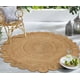 thumbnail image 5 of Area Rug Savi Home tejida a mano en yute trenzado festoneado, 120 cm, 5 of 9