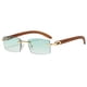 thumbnail image 1 of Trendy Men's Frameless Rectangle Sunglasses with UV400 Protection, 1 of 5