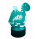 thumbnail image 3 of Lampara Ilusion 3d Dino Volcán De 7 Colores Base Touch, 3 of 7