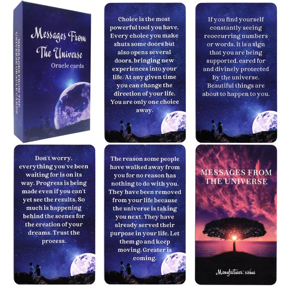Mensajes del universo con guía de GZXINKE de Oracle Cards