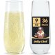 thumbnail image 1 of JOLLY CHEF 36 Pack Stemless Plastic Champagne Flutes 9 oz, 1 of 3