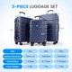 thumbnail image 2 of Luggage Simple Deluxe Carry On de 20 pulgadas con ruedas giratorias, color azul, 2 of 7