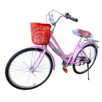 Vipnetwork - Bicicleta Aro 27.5 Puleda Rosado De Paseo Con 7 Velocidades Y Freno Disco