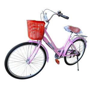 Vipnetwork - Bicicleta Aro 27.5 Puleda Rosado De Paseo Con 7 Velocidades Y Freno Disco