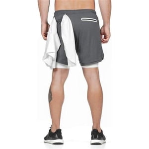 Oem - Short Gimnasio Hombre Con Calza Y Bolsillo Para Celular Multicolor L