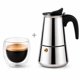 thumbnail image 1 of Combo Café Premium: Cafetera Italiana Acero + Taza Doble Vidrio Térmica, 1 of 6