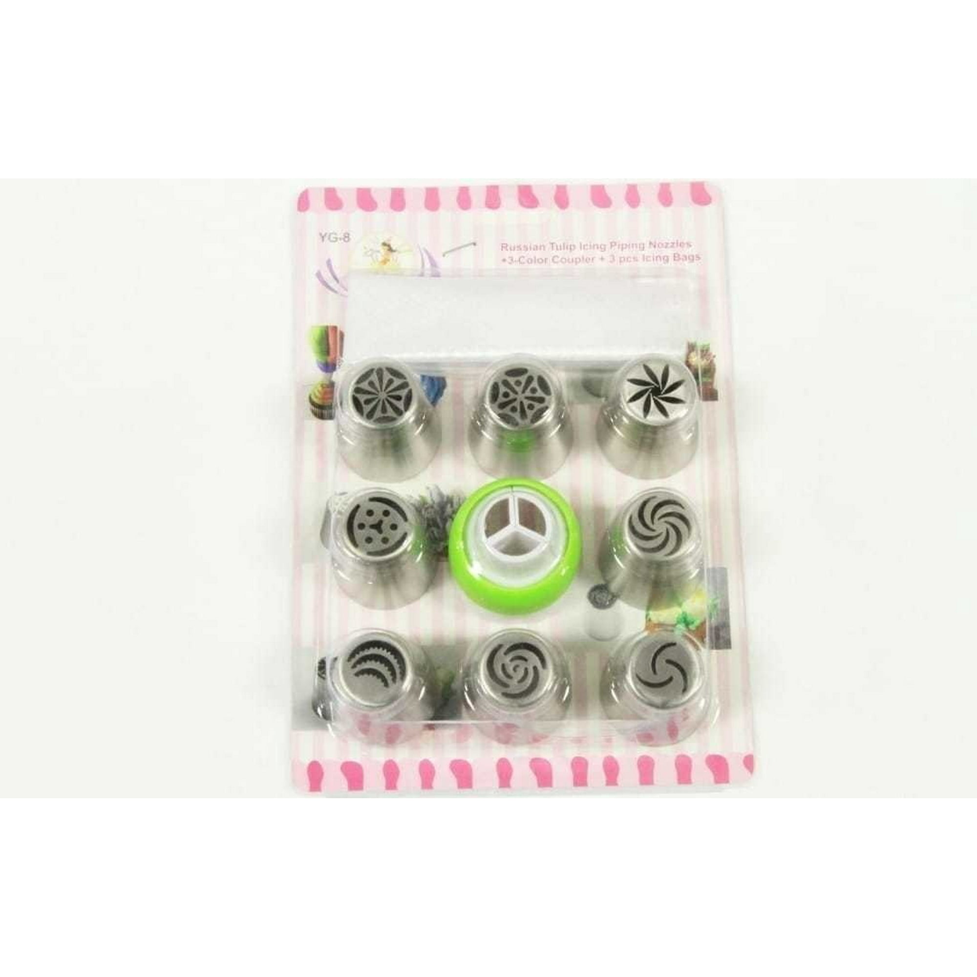 Genérico - Set Boquillas Rusas 8 Piezas + 3 Mangas Desechables