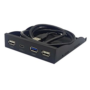 Magideal - Panel Frontal De 3,2 Pulgadas Tipo C Y Puerto Usb 3,2 Gen1, Conector Reversible, Concentrador Usb Duradero, Bahía De Unidad De Disquete, Accesorios De