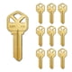 thumbnail image 1 of Llaves en blanco SUMMIT DOORWARE KW1 de latón, paquete de 10, 1 of 7