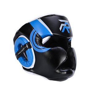 Ioensy - Casco De Boxeo Ventilado Acolchado Protección Completa Para Entrenamiento De Taekwondo Mma Azul Grande