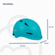 thumbnail image 5 of Casco Bicicleta Regulable  Niño Niña Verde Bebesit, 5 of 5