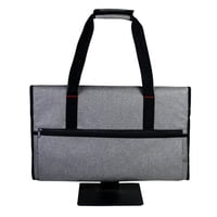 Xusx111 - Estuche De Viaje Para Pantallas Y Monitores Lcd De 27"", Con Forro De Terciopelo Acolchado, Bolsa Protectora De Monitor Compatible Con 27"" Y Accesorios, Gris