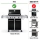 thumbnail image 2 of Kit de encendido Weber Genesis Gas Grills modelo 330, color negro, 2 of 6