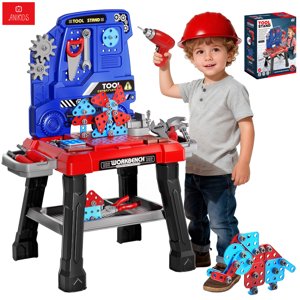 Anikids - Set Juego Banco Herramientas Taladro Juguete Niños 144 Pcs