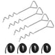 thumbnail image 2 of Kit de anclaje para trampolín de alta resistencia, anclaje al suelo, estacas de viento con cuerda, amarres universales para trampolín, kit de anclaje de estacas de acero para trampolines., 2 of 8
