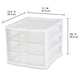 thumbnail image 5 of Organizador de almacenamiento Sterilite con 3 cajones, paquete de 4, color blanco, 5 of 9