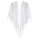thumbnail image 1 of INSPIRE CHIC Chales y Envolventes para Vestidos de Noche, Bufandas Triangulares de Encaje con Flecos para Boda Fiesta Formal 70.9"x27.6" Blanco, 1 of 5
