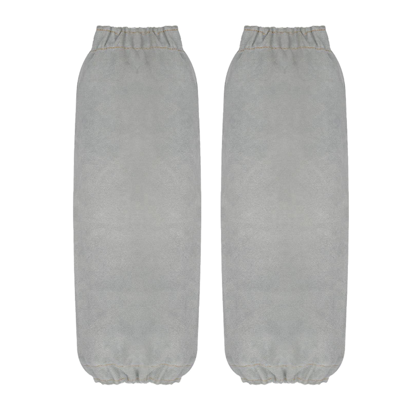 Ioensy - Protección De Brazo Para Soldador Accesorios Para Soldador Mangas Protectoras De Trabajo De Soldadura Gris