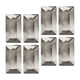thumbnail image 3 of 8 platos desechables de papel de aluminio rectangulares, platos de papel para fiestas, utensilios para cafeterías, restaurantes, eventos, bodas y repo Plata, 3 of 5