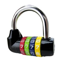 Magideal - De Combinación De 4 Dígitos Cerradura De Metal Para Exteriores Cerradura De Puerta Cerradura De Digital Para Cajón De De , Negro Opción 4-Negro