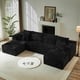 thumbnail image 2 of 133.86" Cloud Modular Sectional Sofa with 1 Ottoman,Modern Upholstered Couches, Comfort U Shaped Sofa for Living Room,Deep Seat Corner Couch ,No Assembly Required, 2 of 3