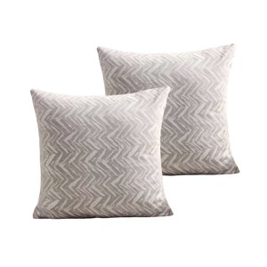 Genérico - Set De 2 Fundas De Cojines Diseño Maillard 45Cm X 45 Cm Gris