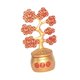 thumbnail image 2 of árbol Del Dinero Feng Shui, Centro De Mesa Creativo, Suerte Para Dormitorio, Escritorio, Fiesta, Dorado Y Rojo, 2 of 5
