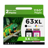 Cartuchos De Tinta Relcolor 63Xl Black Color Combo Pack Hp
