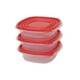 thumbnail image 4 of Set De Contenedor 670ML Cuadrado Plástico 3 Piezas, color surtido, 4 of 5