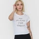 thumbnail image 3 of Polera Mujer Manga Corta Lettering Ecru Corona, 3 of 5
