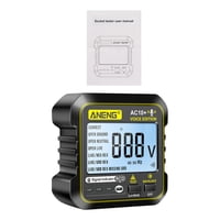 Magideal - Probador De Enchufe Con Pantalla Lcd, Prueba De Polaridad, Buscador De Disyuntor Automático Portátil, Comprobador De Enchufe De Voltaje Ca Digital