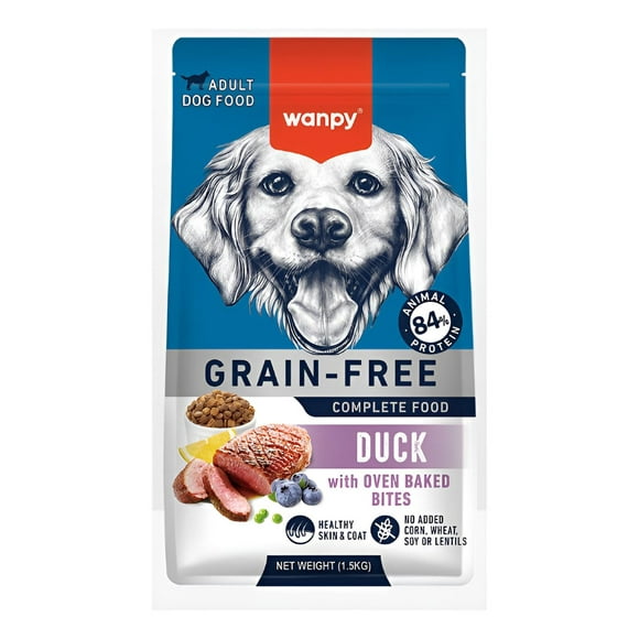 Wanpy Alimento Completo Grain Free Adultos 1.5 Kg Sabor Pato