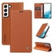 thumbnail image 1 of Funda Billetera de Cuero para Samsung Galaxy S22 Plus con Tarjetero y Soporte - Tapa Magnética Marrón, 1 of 6