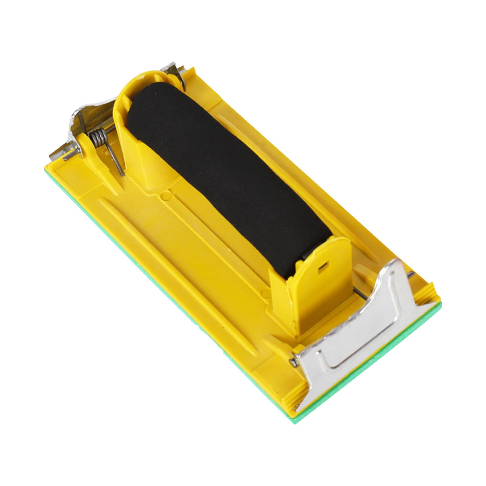 Magideal - Lijadora Manual Para Pulir Carrocerías, Herramientas De Construcción, Soporte Para Hojas De Lijado, Soporte Para Papeles De Lija Multifunción, Bloque Mango Negro