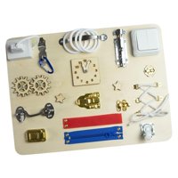 Bothyi - Tablero Ocupado De Madera, Juguete De Viaje, Crecimiento Cognitivo Montessori Para Niños En Edad Preescolar