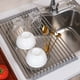 thumbnail image 4 of 1pc Roll Up Dish Drying Rack, Foldable Rolling Dish Drainer Over The Sink, Drying Rack, Stainless Steel Sink Rack For Kitchen Counter Of Various Sizes, 17.7in*11in, 4 of 4