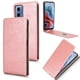 thumbnail image 3 of Funda tipo folio para Motorola Moto G45 5G con soporte magnético y protección para la cámara Oro rosa, 3 of 6