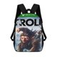 thumbnail image 1 of Troll y Yo-theme Backpack, Campus style schoolbag Bookbag with Adjustable Shoulder Straps And Large Zip Compartment, Unisex Travel Bags., 1 of 6