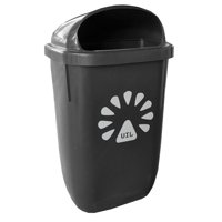 Basurero 50Lt Muro Gris Lorenzini