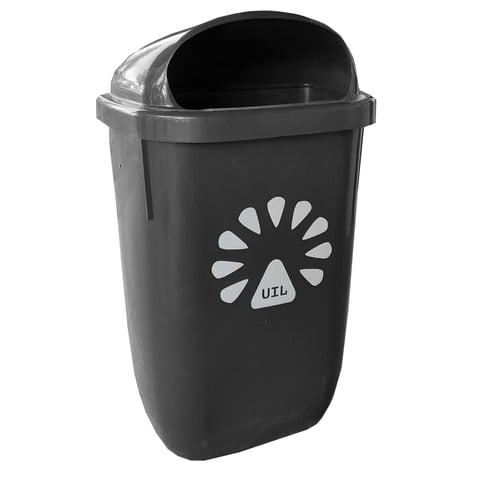 Basurero 50Lt Muro Gris Lorenzini