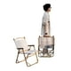 thumbnail image 1 of Silla Plegable Camping Con Bolsillo Playa Picnic Beige Kemi, 1 of 8