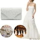 thumbnail image 3 of Elegante bolso de mano tipo sobre con encaje floral para mujer, ideal para graduación o boda., 3 of 8
