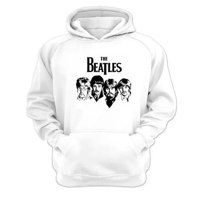 Genérico - Polerón Canguro The Beatles Blanco Talla Xs Unisex