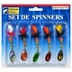 thumbnail image 1 of Kit 5 Señuelos Spinner Falcon Claw FK6 3 g N°0 y N°1 – Pesca de Truchas Multicolor, 1 of 4