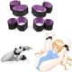 thumbnail image 2 of 1/2 Pair Of Black And Purple Sponge Strap, Female Equipment Handcuffs, Adult Sex Toys, Black And Purple Sponge Handcuffs, BDSM Binding Handcuffs, Sex Training, 2 of 3