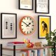 thumbnail image 4 of JONES CLOCKS® Reloj de Pared Tigre | Reloj de Estación Redondo Moderno | 30 cm | Naranja | Diseño Fresco para Cocina, Sala u Oficina, 4 of 6